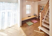 小田原市　自然素材　注文住宅　平塚市　小上がり　リビング　間取り