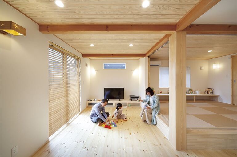 神奈川 秦野市 自然素材のおすすめ注文住宅事例 平屋風の注文住宅 様々な設計 デザイン レイアウトの住宅例を解説します 株式会社リブートは神奈川で人に優しい注文住宅をご紹介